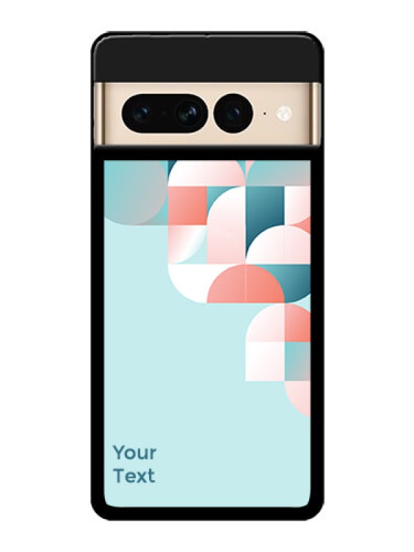 Custom Google Pixel 7 Pro 5G Custom Glass Phone Case - Stylish Semi - Circle Pattern Design