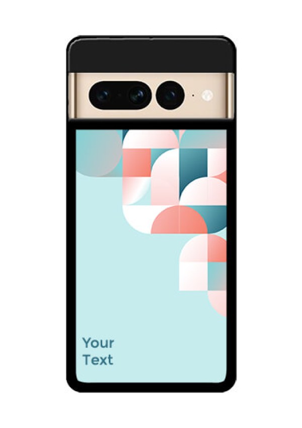 Google Pixel 7 Pro 5G Custom Glass Phone Case - Stylish Semi - Circle Pattern Design