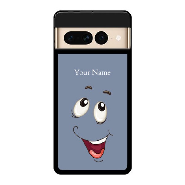 Google Pixel 7 Pro 5G Custom Glass Phone Case - Laughing Cartoon Face Design