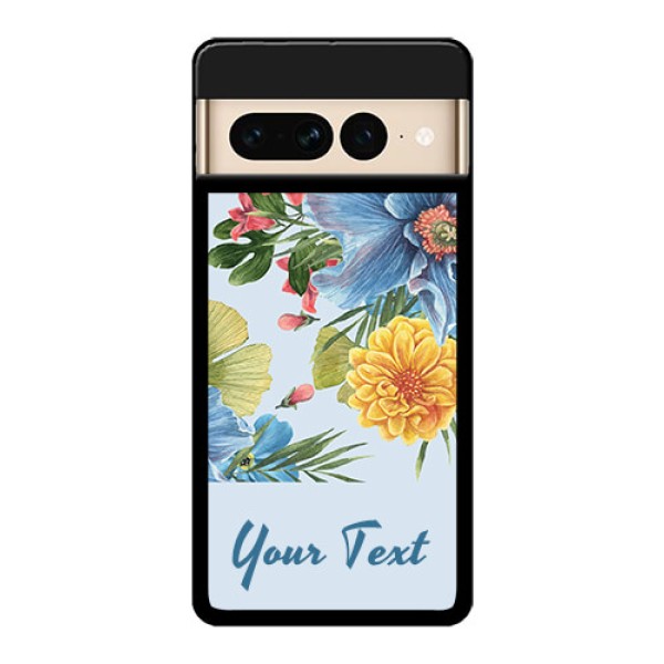 Google Pixel 7 Pro 5G Custom Glass Phone Case - Stunning Watercolored Flowers Painting Design