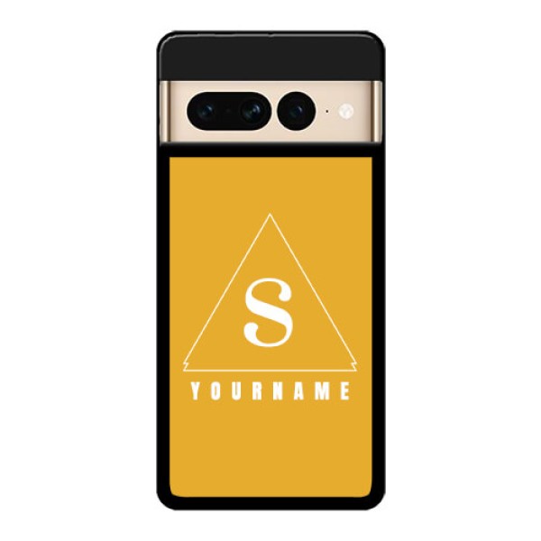 Google Pixel 7 Pro 5G Custom Glass Phone Case - Simple Triangle Design
