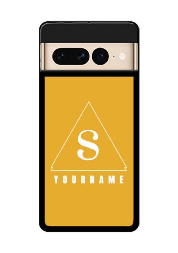 Google Pixel 7 Pro 5G Custom Glass Phone Case - Simple Triangle Design