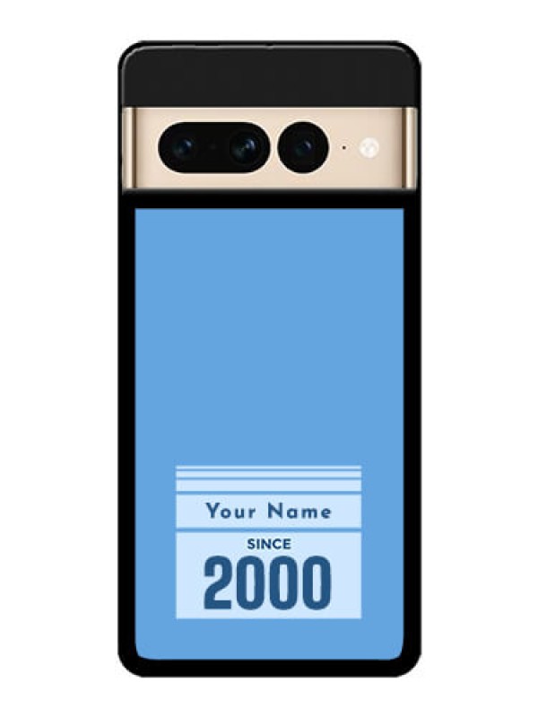 Custom Google Pixel 7 Pro 5G Custom Glass Phone Case - Custom Year Of Birth Design
