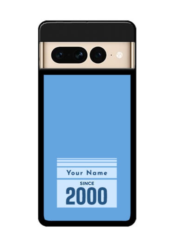Google Pixel 7 Pro 5G Custom Glass Phone Case - Custom Year Of Birth Design