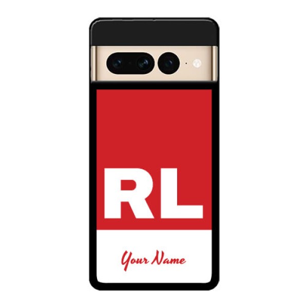 Google Pixel 7 Pro 5G Custom Glass Phone Case - Dual Tone Custom Text Design