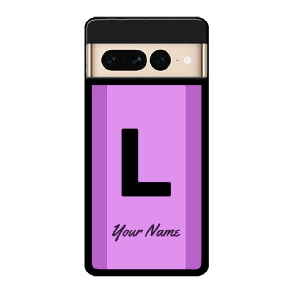 Google Pixel 7 Pro 5G Custom Glass Phone Case - Tricolor Custom Text Design