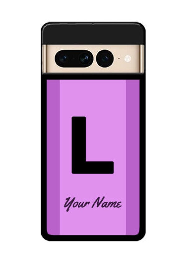 Google Pixel 7 Pro 5G Custom Glass Phone Case - Tricolor Custom Text Design