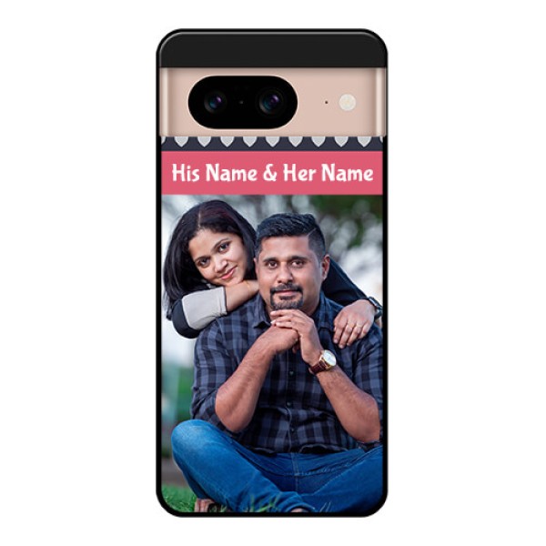 Google Pixel 8 5G Custom Glass Phone Case - Love Symbols Design