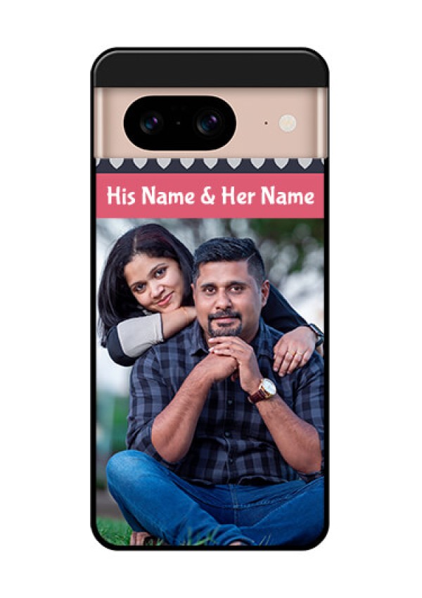 Google Pixel 8 5G Custom Glass Phone Case - Love Symbols Design