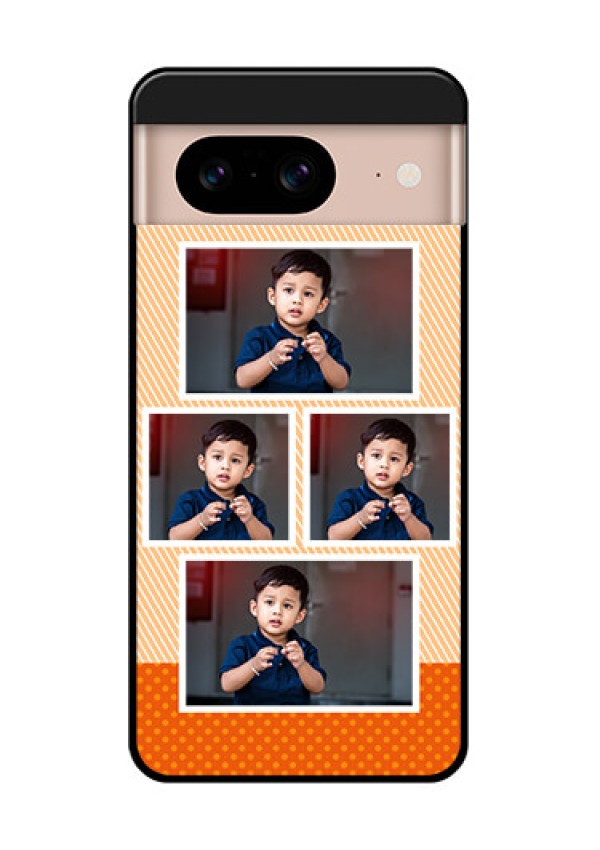 Google Pixel 8 5G Custom Glass Phone Case - Bulk Photos Upload Design