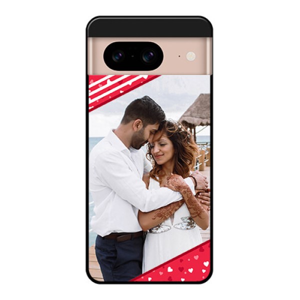 Google Pixel 8 5G Custom Glass Phone Case - Valentines Gift Design