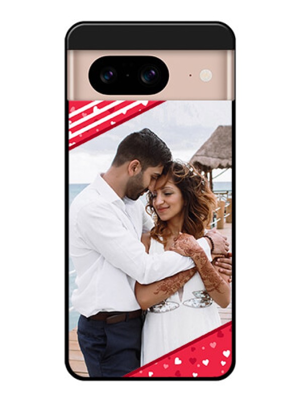 Custom Google Pixel 8 5G Custom Glass Phone Case - Valentines Gift Design