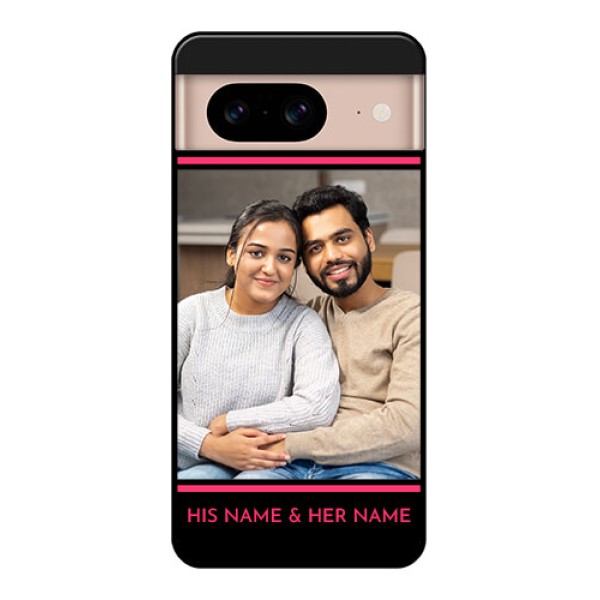 Google Pixel 8 5G Custom Glass Phone Case - With Add Text Design