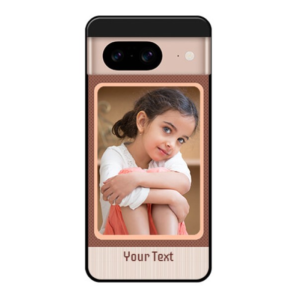 Google Pixel 8 5G Custom Glass Phone Case - Simple Pic Upload Design