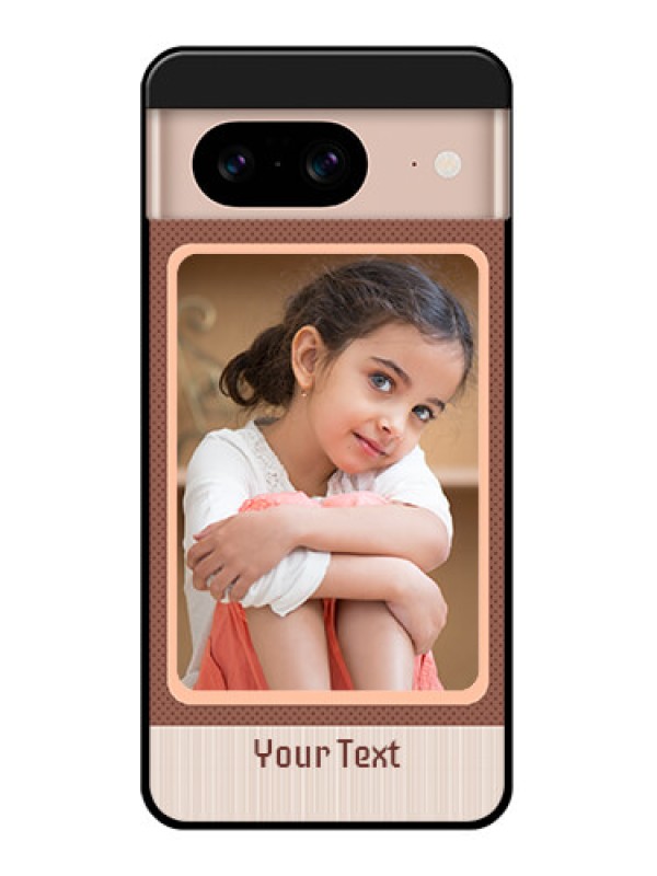 Custom Google Pixel 8 5G Custom Glass Phone Case - Simple Pic Upload Design