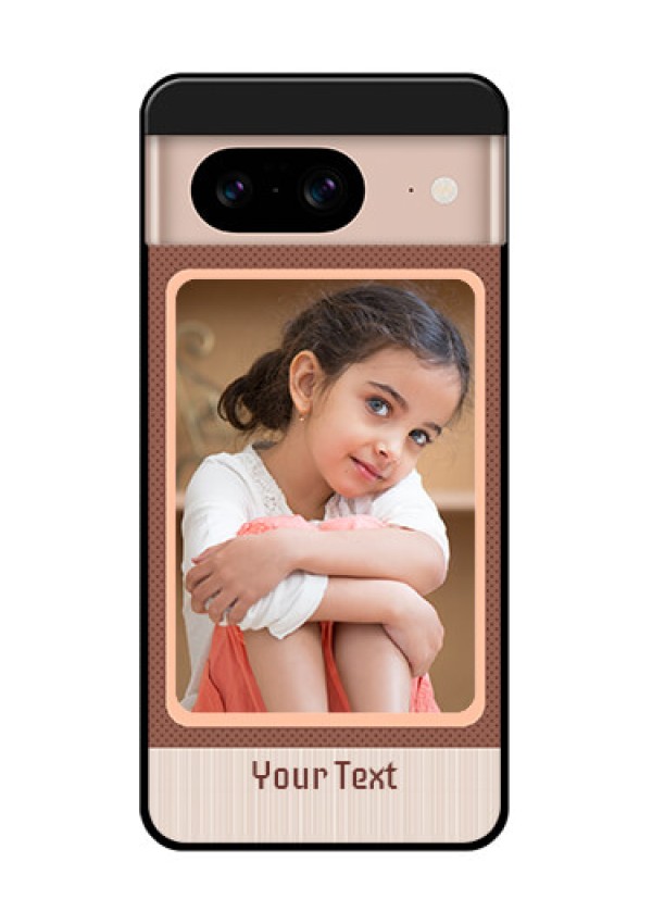 Google Pixel 8 5G Custom Glass Phone Case - Simple Pic Upload Design