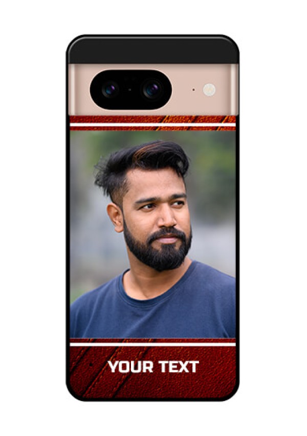 Google Pixel 8 5G Custom Glass Phone Case - Leather Phone Case Design