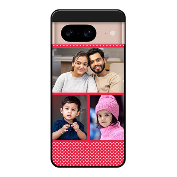 Google Pixel 8 5G Custom Glass Phone Case - Bulk Photo Upload Design