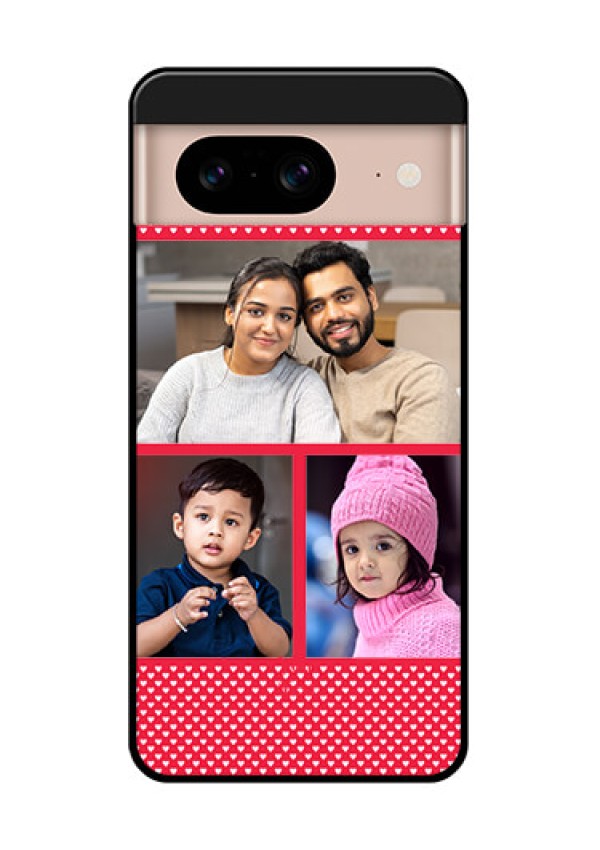Google Pixel 8 5G Custom Glass Phone Case - Bulk Photo Upload Design