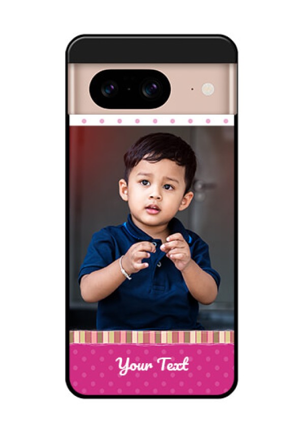 Google Pixel 8 5G Custom Glass Phone Case - Cute Girls Cover Design