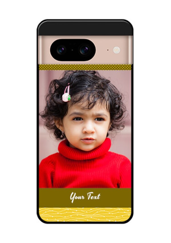 Google Pixel 8 5G Custom Glass Phone Case - Simple Green Color Design