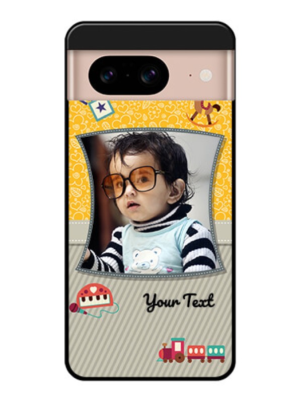 Custom Google Pixel 8 5G Custom Glass Phone Case - Baby Picture Upload Design