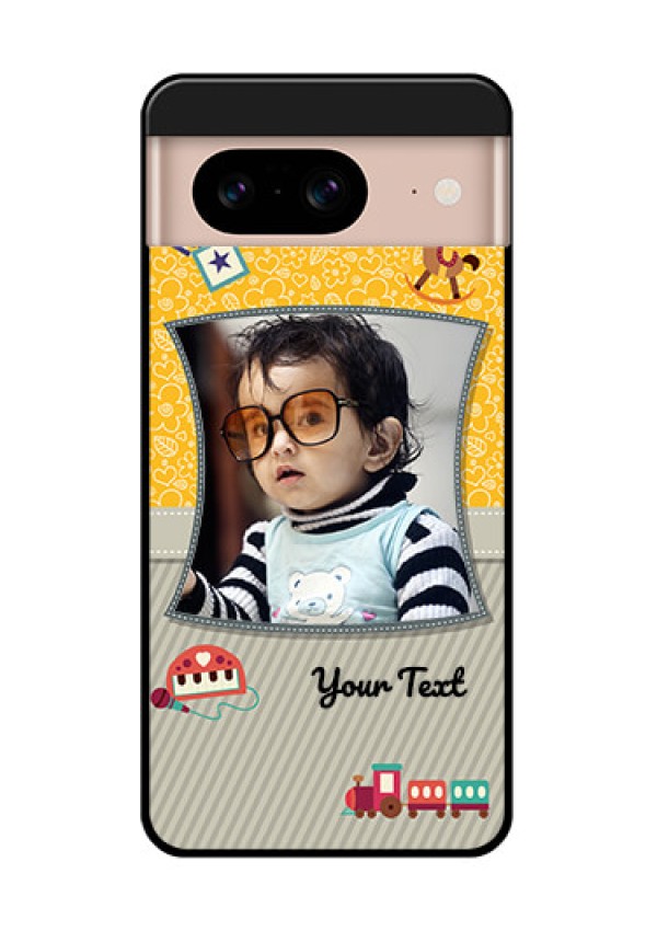 Google Pixel 8 5G Custom Glass Phone Case - Baby Picture Upload Design