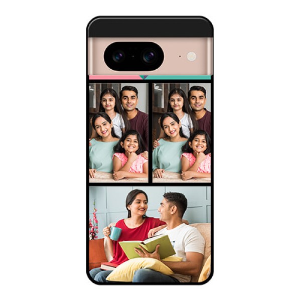 Google Pixel 8 5G Custom Glass Phone Case - Bulk Pic Upload Design