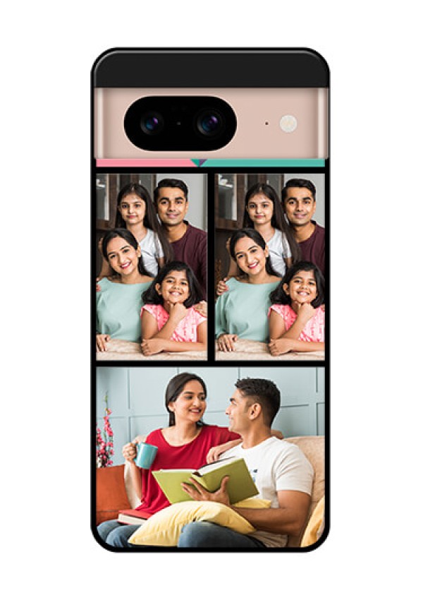 Google Pixel 8 5G Custom Glass Phone Case - Bulk Pic Upload Design