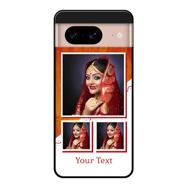 Google Pixel 8 5G Custom Glass Phone Case - Wedding Memories Design