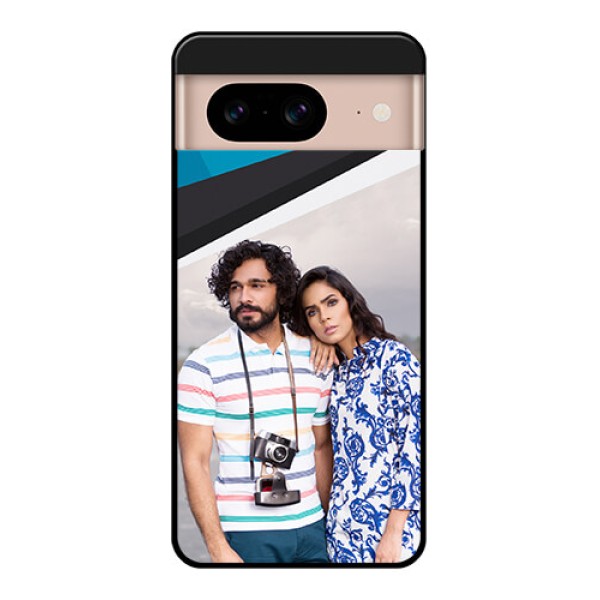 Google Pixel 8 5G Custom Glass Phone Case - Simple Pattern Photo Upload Design