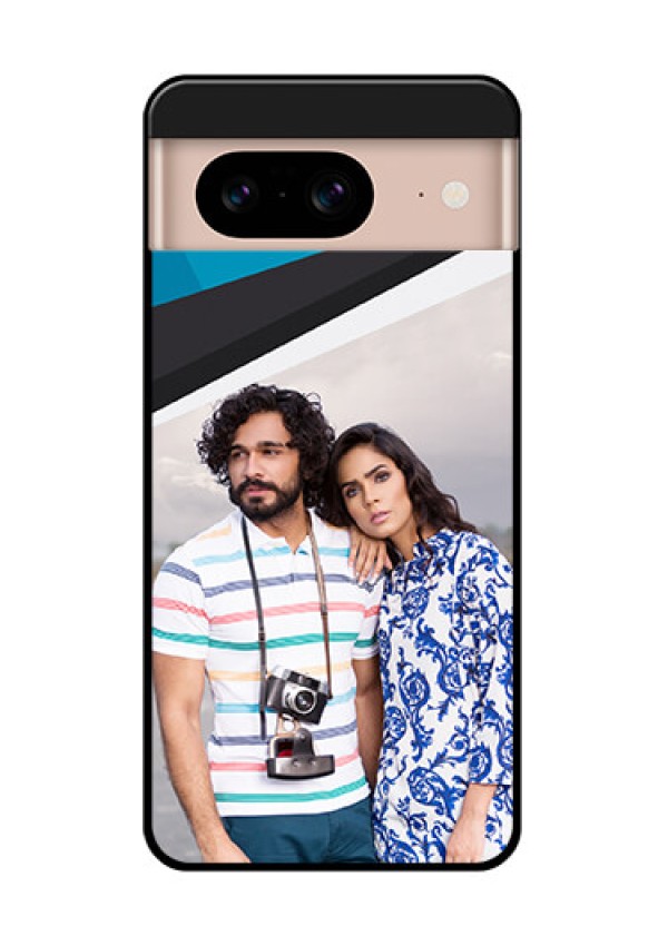 Google Pixel 8 5G Custom Glass Phone Case - Simple Pattern Photo Upload Design