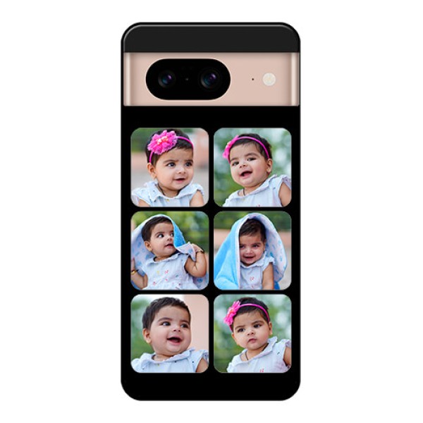 Google Pixel 8 5G Custom Glass Phone Case - Multiple Pictures Design