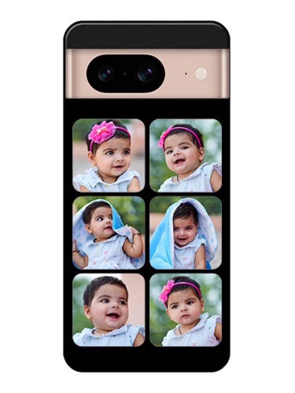 Custom Google Pixel 8 5G Custom Glass Phone Case - Multiple Pictures Design