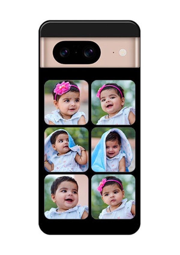 Google Pixel 8 5G Custom Glass Phone Case - Multiple Pictures Design