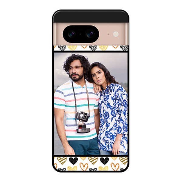 Google Pixel 8 5G Custom Glass Phone Case - Love Symbol Design