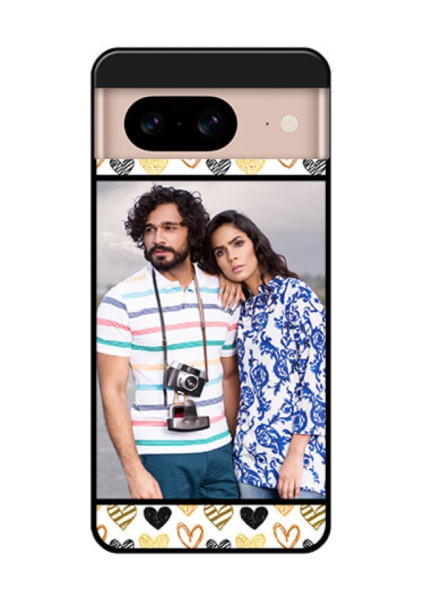 Google Pixel 8 5G Custom Glass Phone Case - Love Symbol Design