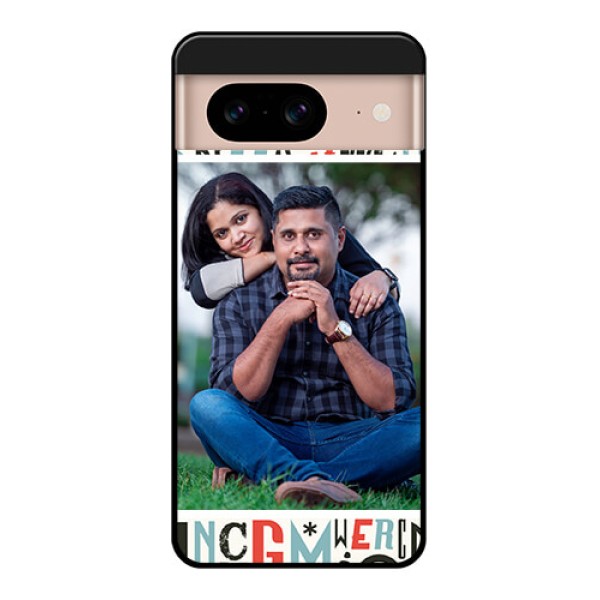 Google Pixel 8 5G Custom Glass Phone Case - Alphabet Design