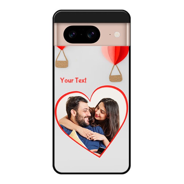 Google Pixel 8 5G Custom Glass Phone Case - Parachute Love Design