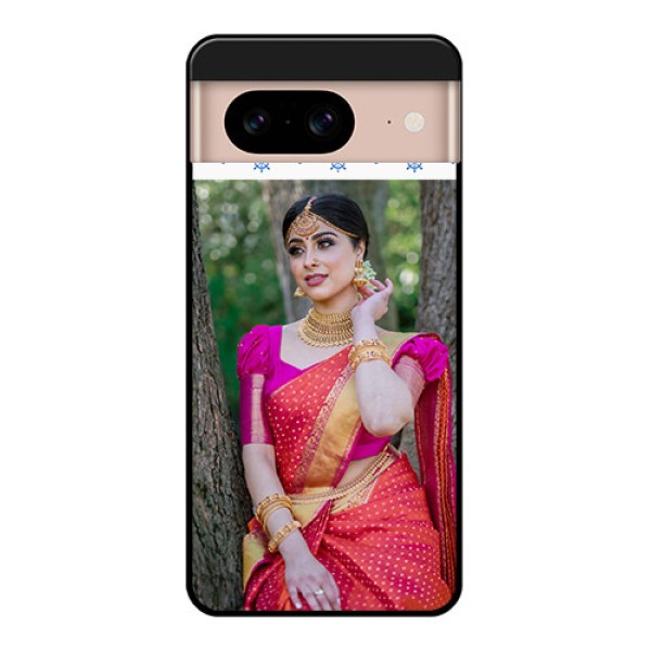 Google Pixel 8 5G Custom Glass Phone Case - Snow Pattern Design