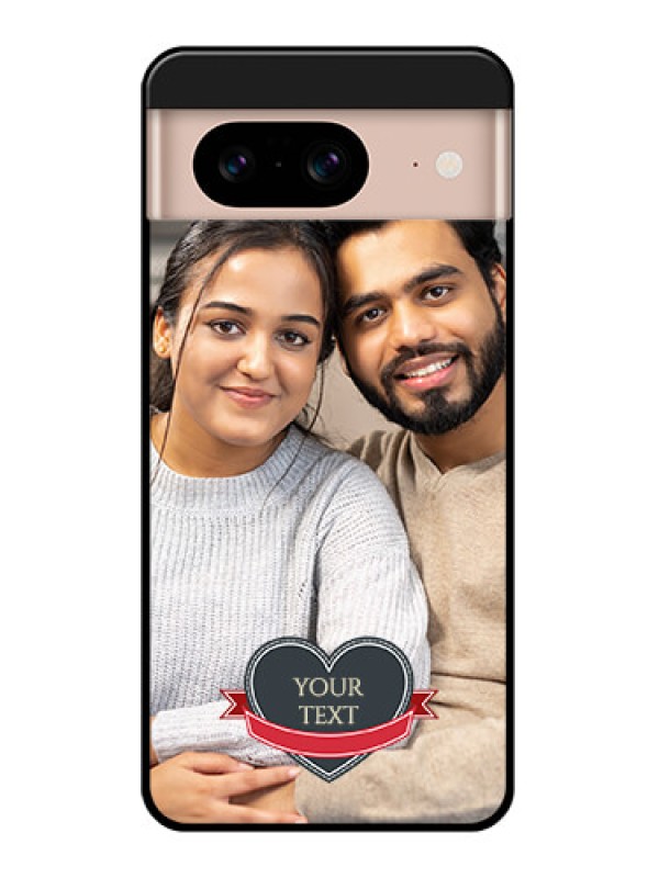 Custom Google Pixel 8 5G Custom Glass Phone Case - Just Married Couple Design