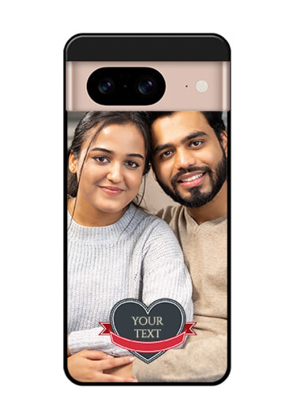 Google Pixel 8 5G Custom Glass Phone Case - Just Married Couple Design