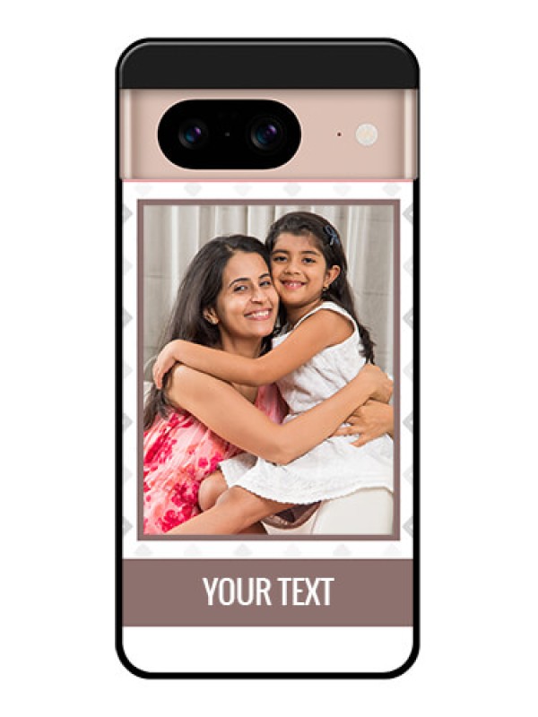 Custom Google Pixel 8 5G Custom Glass Phone Case - Simple Diamond Design