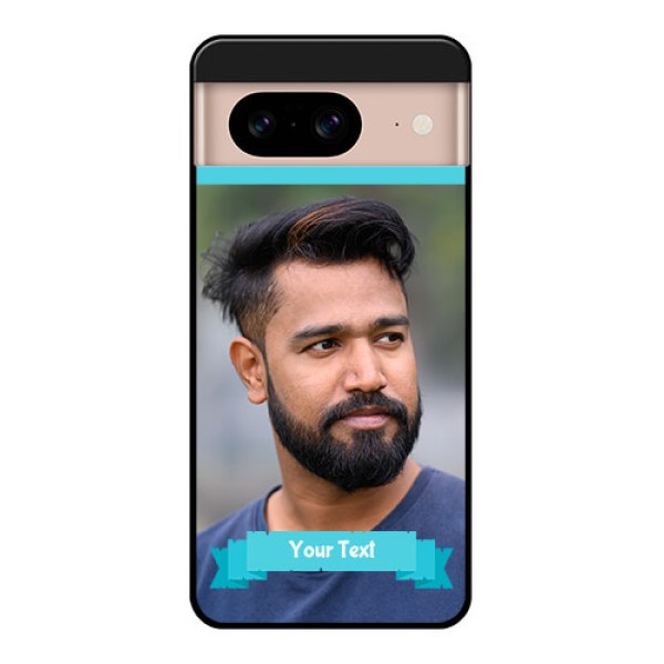 Google Pixel 8 5G Custom Glass Phone Case - Blue Color Design