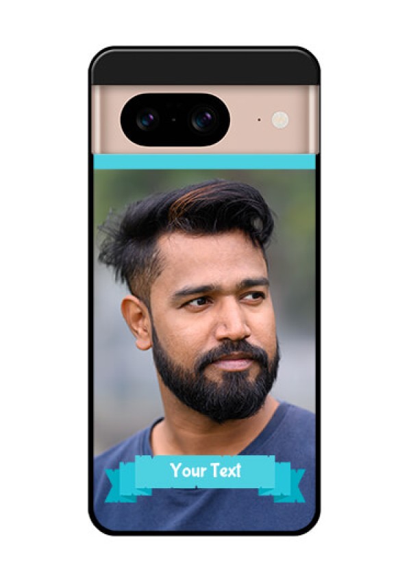 Google Pixel 8 5G Custom Glass Phone Case - Blue Color Design