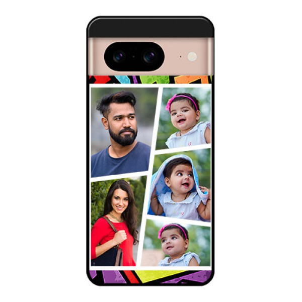Google Pixel 8 5G Custom Glass Phone Case - Graffiti Pattern Design