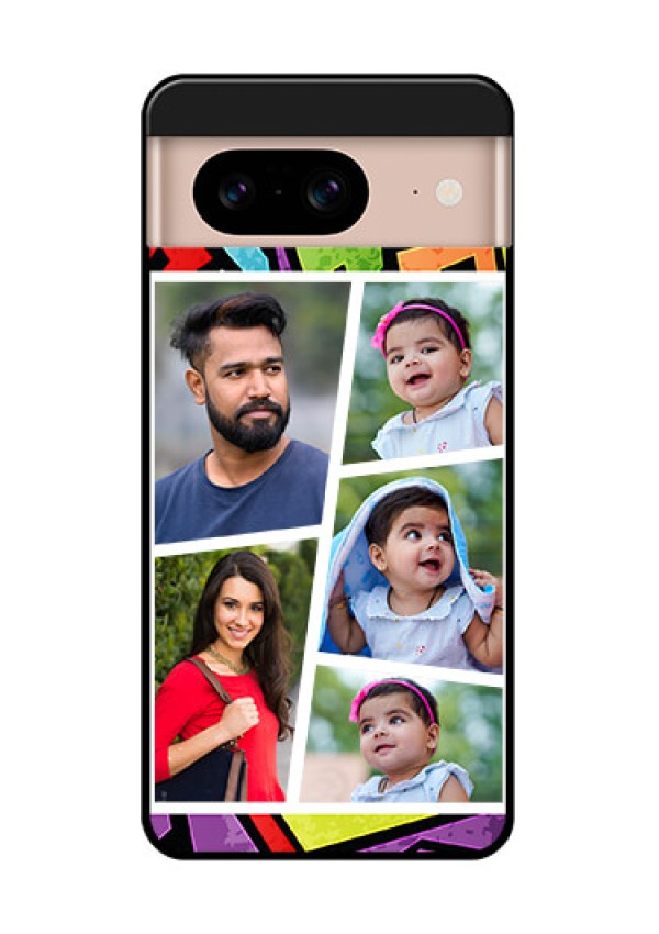 Google Pixel 8 5G Custom Glass Phone Case - Graffiti Pattern Design