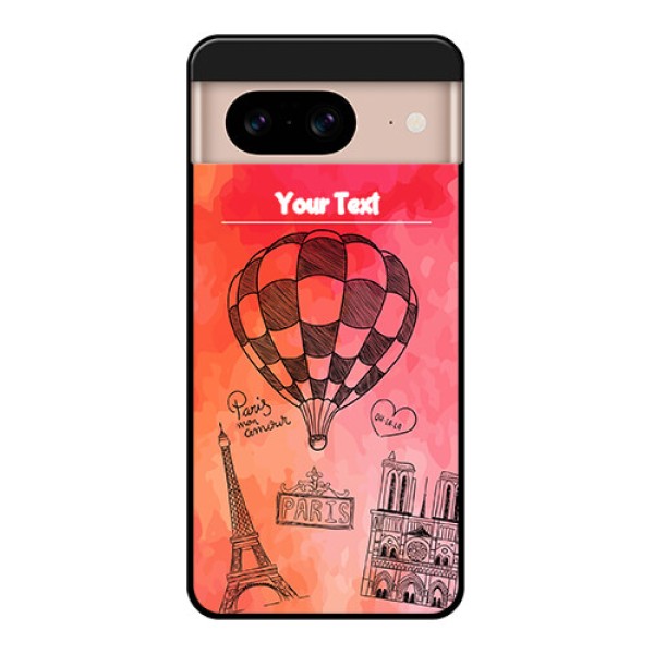Google Pixel 8 5G Custom Glass Phone Case - Paris Theme Design