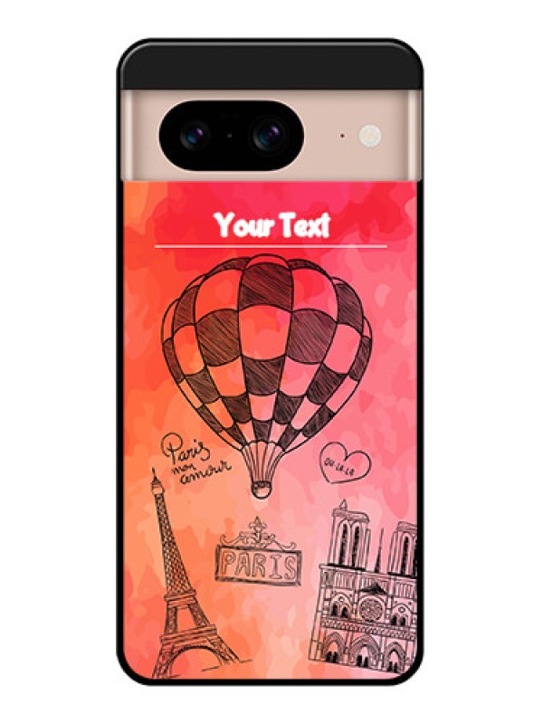 Custom Google Pixel 8 5G Custom Glass Phone Case - Paris Theme Design