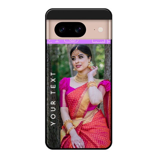 Google Pixel 8 5G Custom Glass Phone Case - Birthday Icons Design